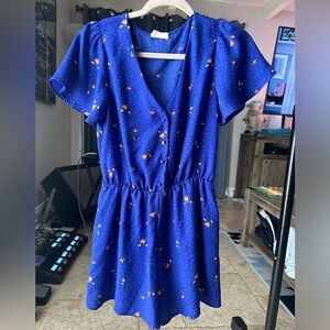 Sienna Sky Floral Romper with Pockets Size XS